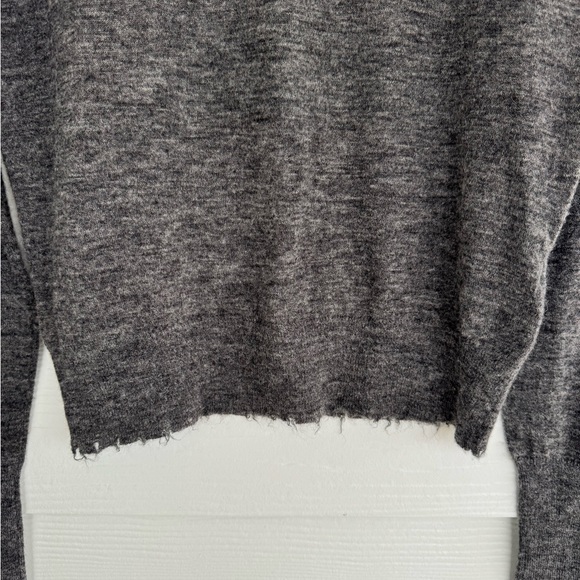 ZARA Women’s Turtleneck Sweater Gray Size S Alpaca Wool Blend NWT - Picture 6 of 10